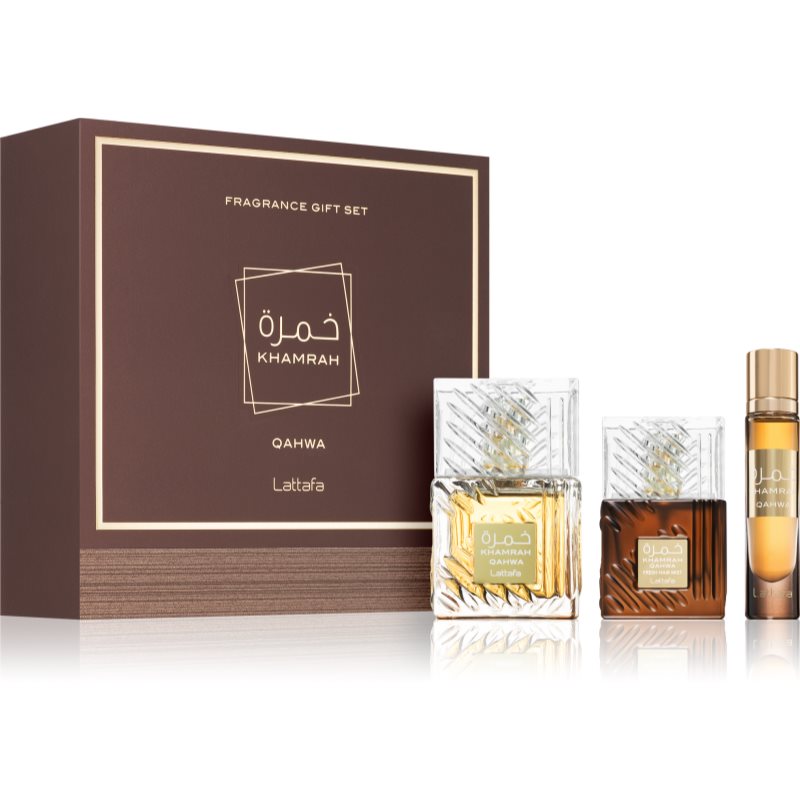 Lattafa Khamrah Qahwa gift set unisex 1 pc