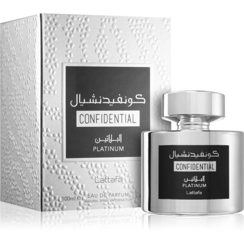 Lattafa Confidential Platinum Eau De Parfum Unisex 100 Ml