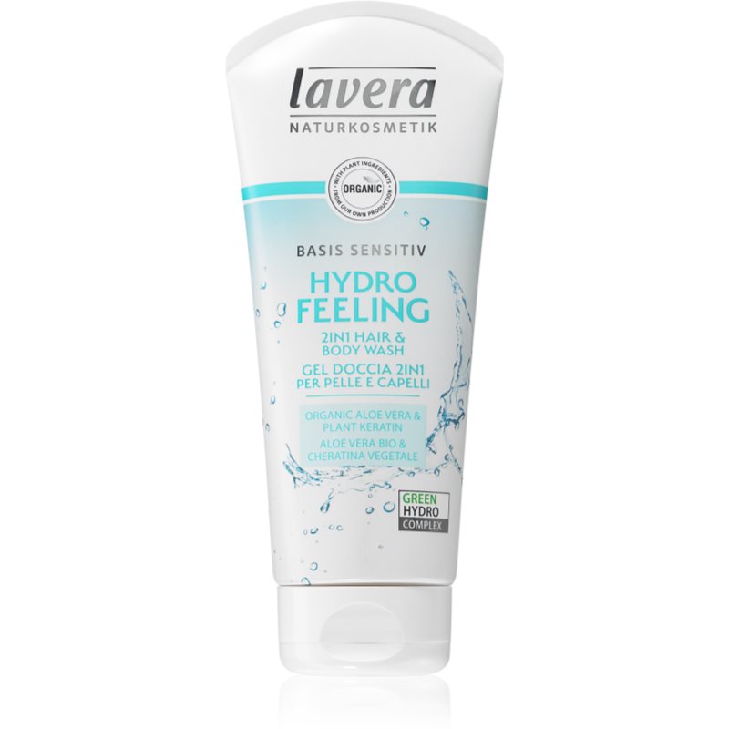 Lavera Hydro Feeling itin švelnus kūno prausiklis ir šampūnas 200 ml