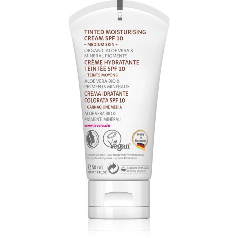 

Lavera Basis Sensitiv тонуючий зволожуючий крем SPF 10 відтінок Medium