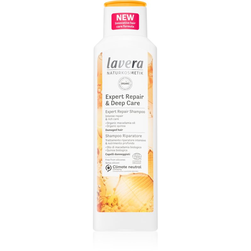 Lavera Expert Repair & Deep Care regeneruojamasis šampūnas smarkiai pažeistiems plaukams 250 ml
