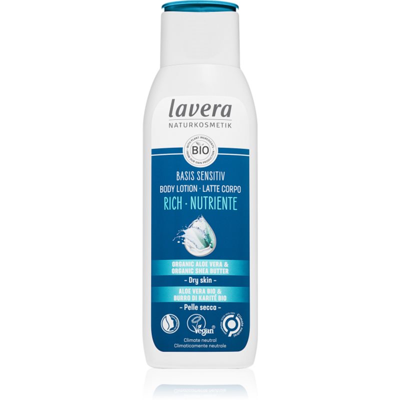 Lavera Basis Sensitiv intenzívne vyživujúce telové mlieko pre suchú pokožku 250 ml