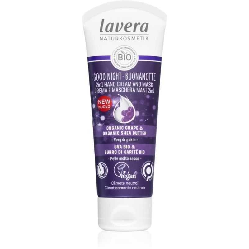 Lavera Good Night revitalisierende Creme und Maske für die Hände 75 ml