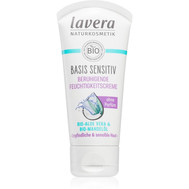 Lavera Basis Sensitiv зволожуючий та заспокоюючий крем без ароматизатора 50 мл