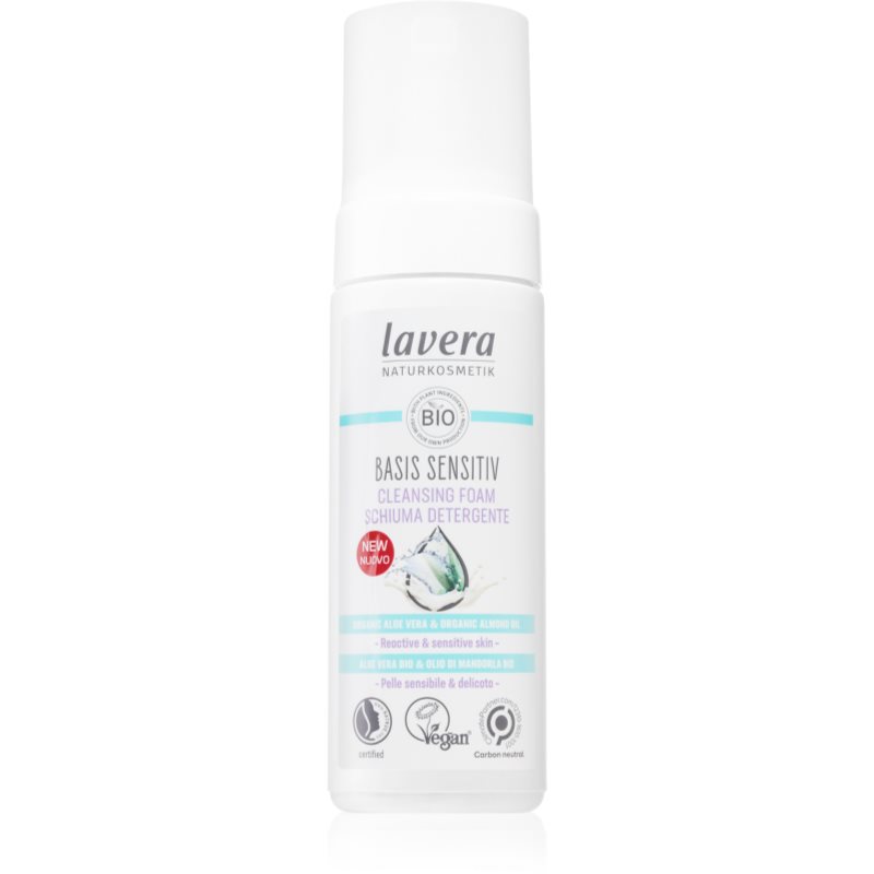 Lavera Basis Sensitiv делікатна очищуюча пінка для чутливої шкіри 150 мл