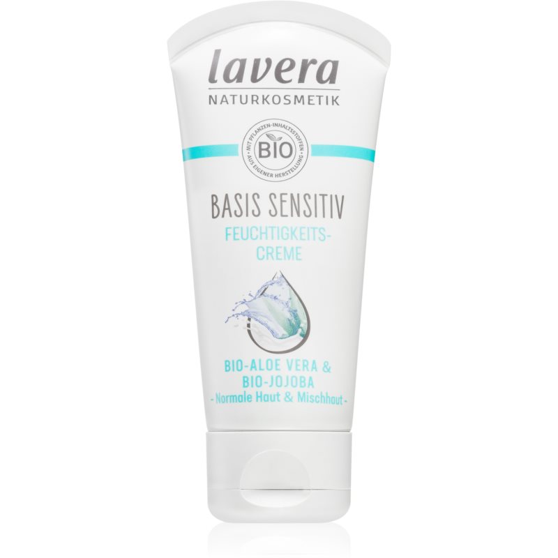 Lavera Basis Sensitiv зволожуючий крем для шкіри для нормальної та змішаної шкіри 50 мл