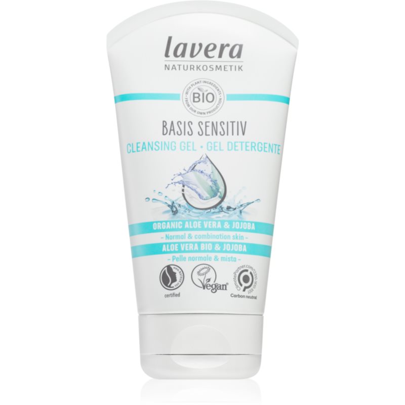 Lavera Basis Sensitiv м'який очищуючий гель для нормальної та змішаної шкіри 125 мл