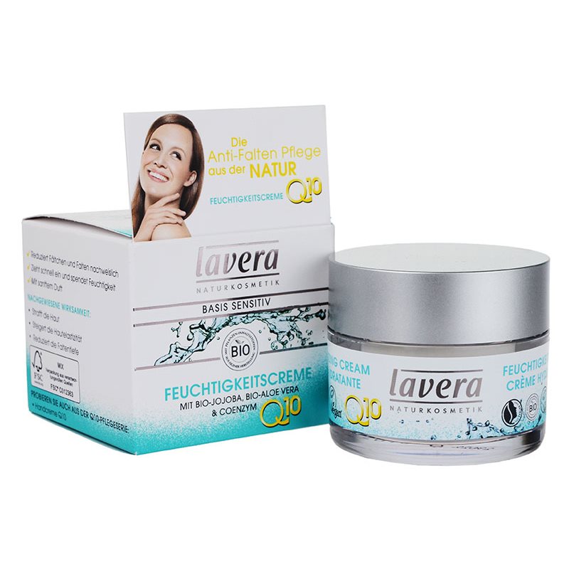

Lavera Basis Sensitiv Q10 зволожуючий крем проти зморшок