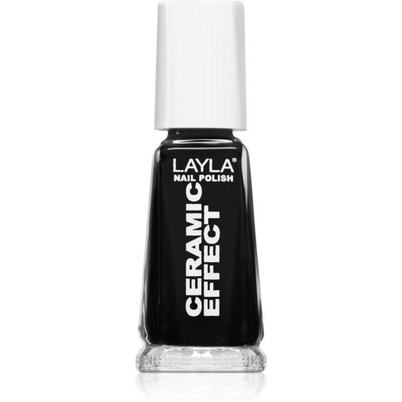 Layla Cosmetics Ceramic Effect lak na nechty odtieň N.31 Pure Black 10 ml