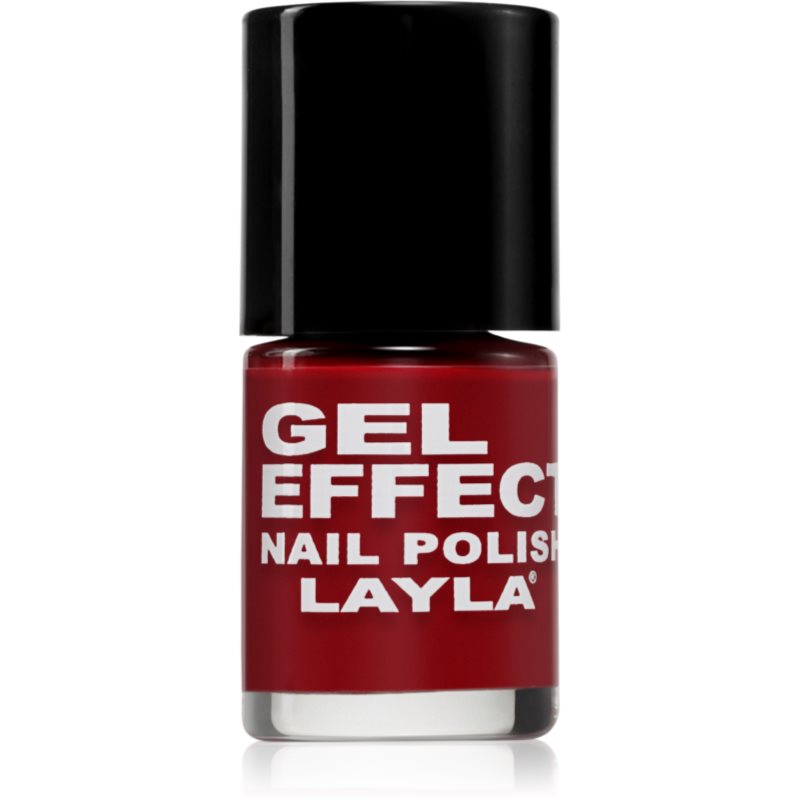 Layla Cosmetics Gel Effect gelový lak na nehty odstín N.06 Power Red 10 ml