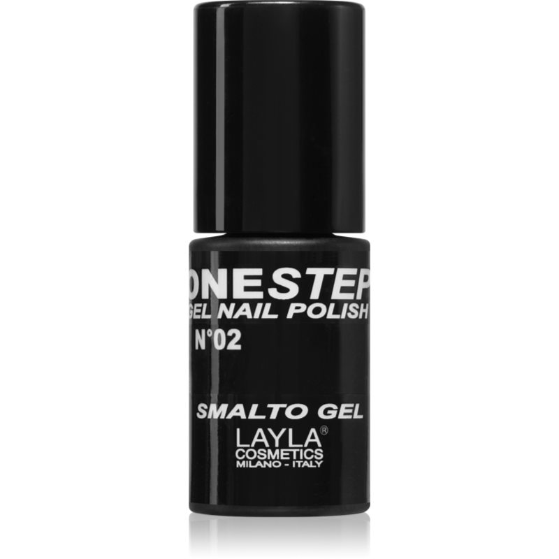 Layla Cosmetics One Step lak na nechty odtieň N.2 100% Black 5 ml