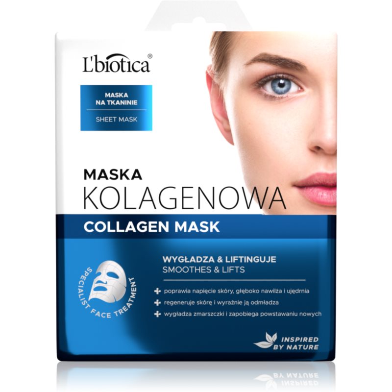 L’biotica Masks Collagen Platinium Zellschicht-Maske mit Kollagen 23 ml