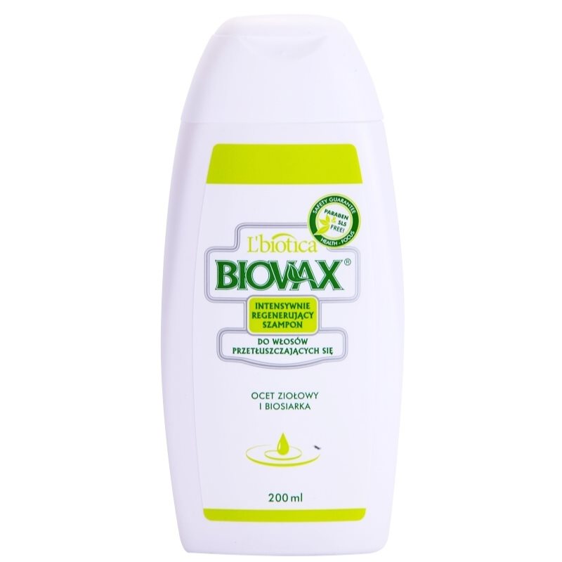 

L’biotica Biovax Dull Hair поживний шампунь для жирного волосся та шкіри голови