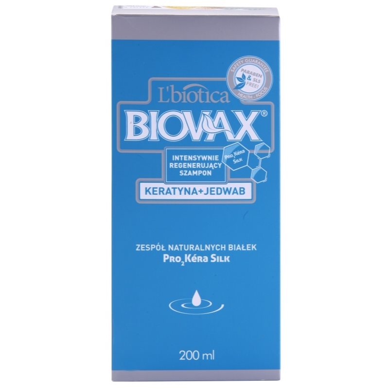 

L’biotica Biovax Keratin & Silk зміцнюючий шампунь з кератиновим комплексом