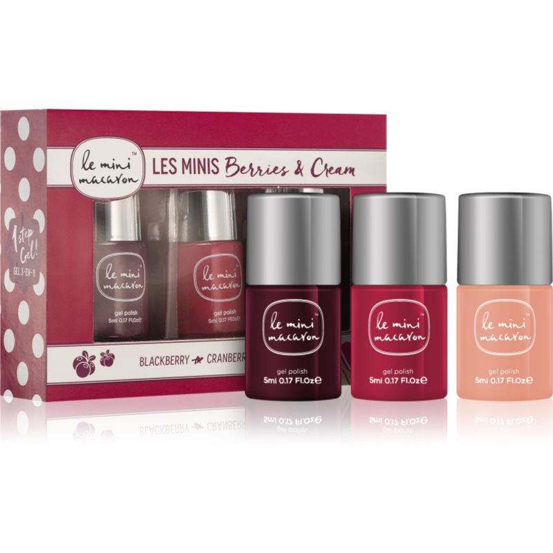 

Le Mini Macaron Les Minis Berries & Cream набір I. (для нігтів) для жінок