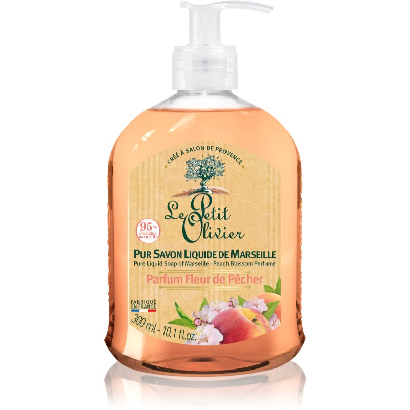 

Le Petit Olivier Peach Blossom поживне рідке мило