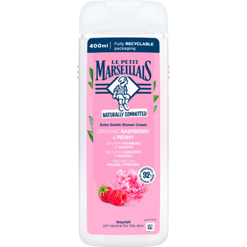 Le Petit Marseillais Raspberry Bio & Peony Cremiges Duschgel 400 Ml