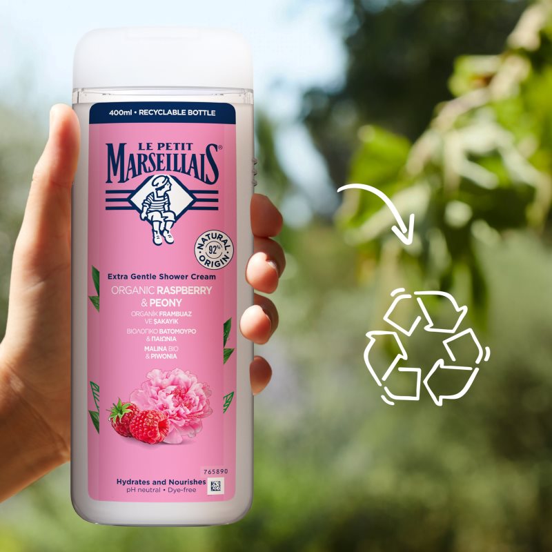 Le Petit Marseillais Raspberry & Peony Bio Creamy Shower Gel 400 Ml