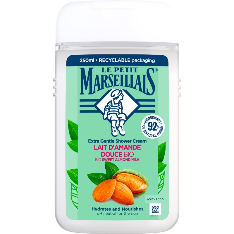 Le Petit Marseillais Sweet Almond Milk BIO krémový sprchový gél 250 ml