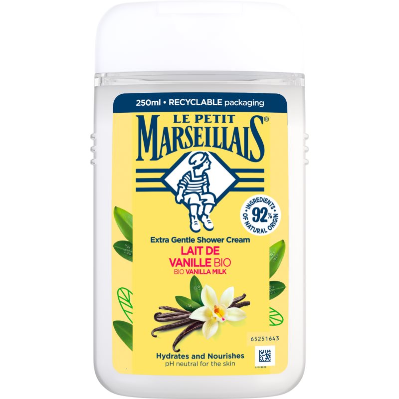 Le Petit Marseillais Vanilla Milk BIO gel de ducha en crema 250 ml