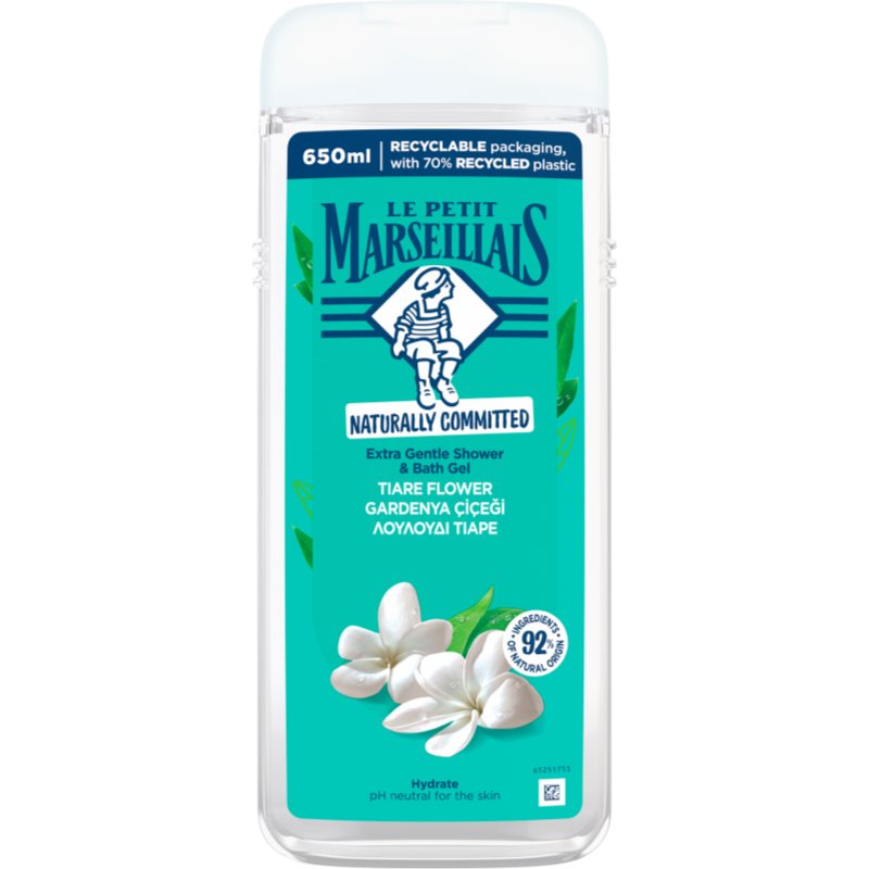 Le Petit Marseillais Tiaré Flower jemný sprchový gel 650 ml