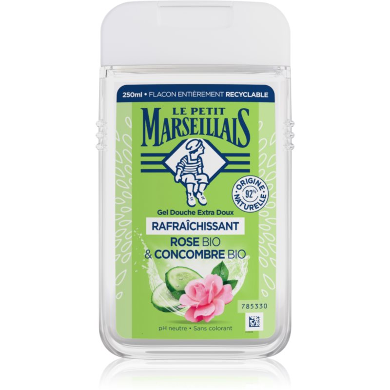 E-shop Le Petit Marseillais Bio Rose & Bio Cucumber jemný sprchový gel 250 ml