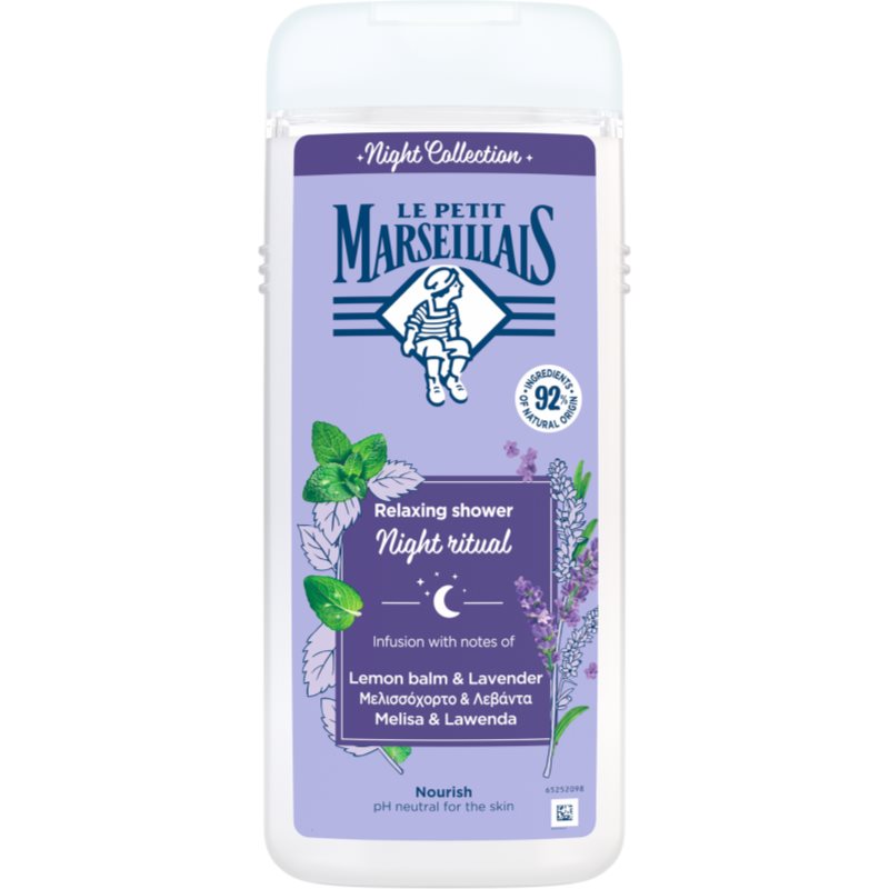 Le Petit Marseillais Night Collection Lemon Balm & Lavender gel de ducha relajante 650 ml
