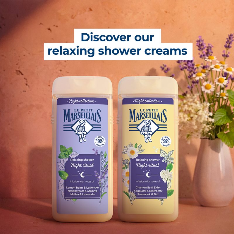Le Petit Marseillais Night Collection Heřmánek & Bez relaxační sprchový gel 650 ml (obrázek 7)