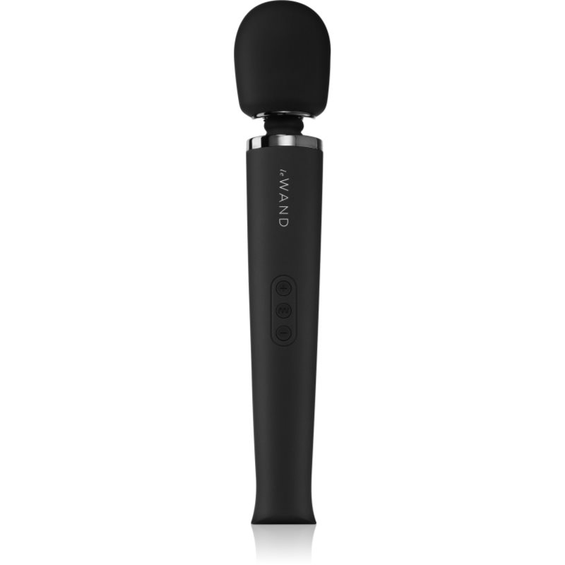 le Wand Rechargeable Massager vibrating masážna hlavica a vibrátor black 36 cm.