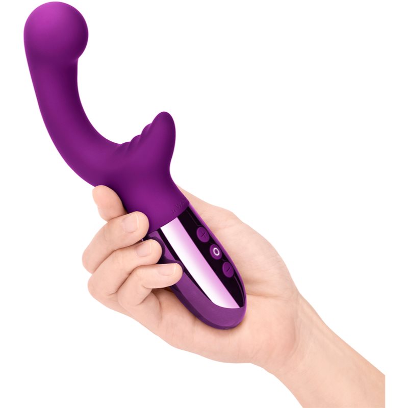 Le Wand Xo Vibromasseur Muni D’un Stimulateur Clitoridien Purple 18,8 Cm