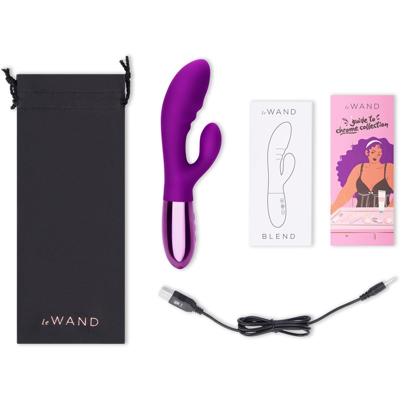 Le Wand Blend Rabbit Vibromasseur Muni D’un Stimulateur Clitoridien Purple 20,3 Cm