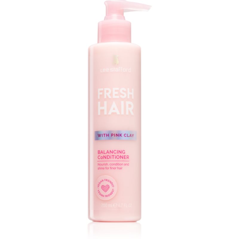 Lee Stafford Fresh Hair Pink Clay Nourishing Conditioner For All Hair Types 200 Ml