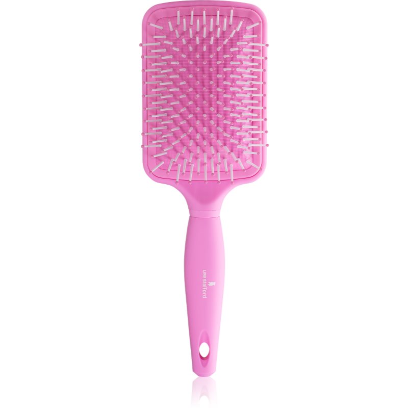 Lee Stafford Core Pink šepetėlis plaukų blizgesiui ir švelnumui užtikrinti Smooth & Polish Paddle Brush