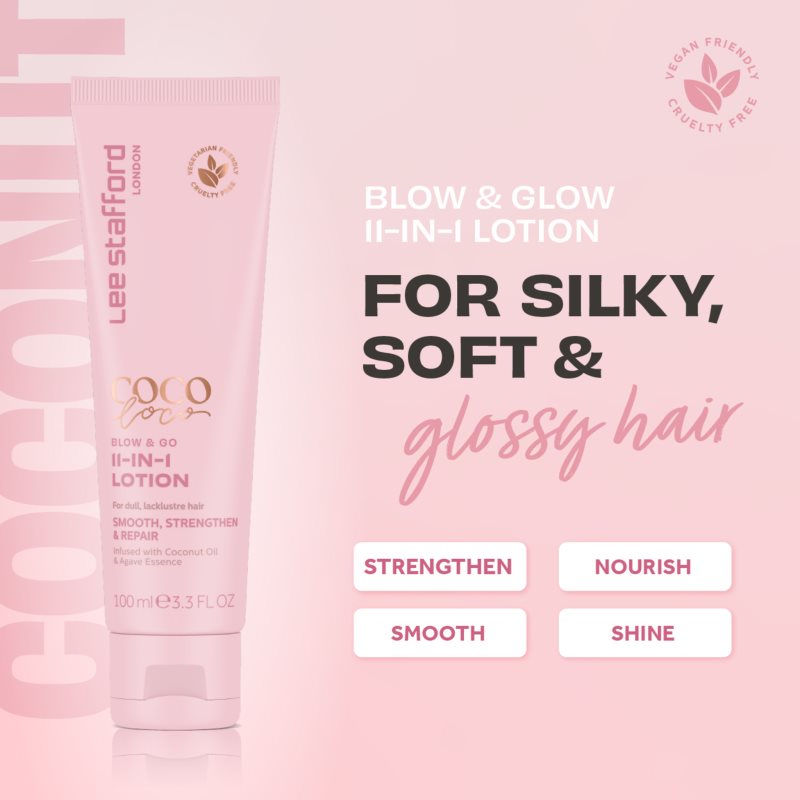 Lee Stafford CoCo LoCo Agave viacúčelový krém pre všetky typy vlasov 100 ml (obrázok 3)