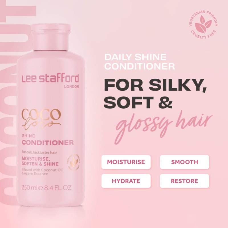 Lee Stafford CoCo LoCo Agave Moisturising Conditioner For Shiny And Soft Hair 250 Ml