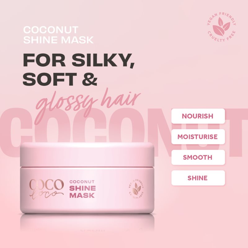 Lee Stafford CoCo LoCo Agave mascarilla iluminadora para dar brillo y suavidad al cabello 200 ml