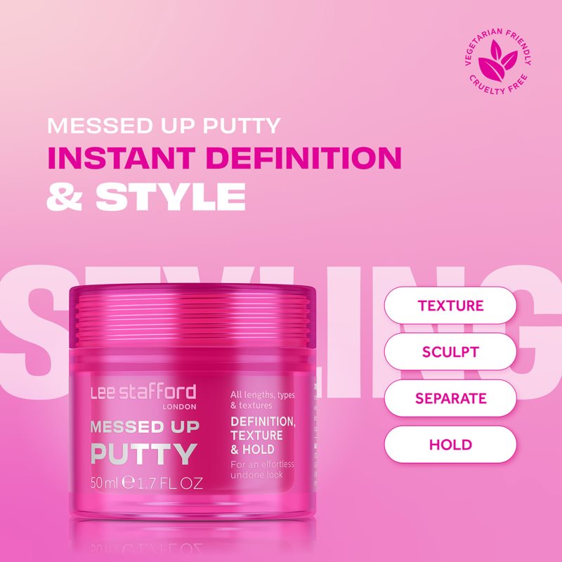 Lee Stafford Styling Messed Up Putty Pâte De Définition 50 Ml