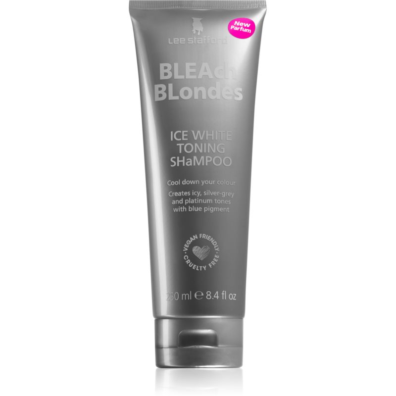 Lee Stafford Bleach Blondes Ice White Neutralising Silver Shampoo For Blondes And Highlighted Hair 250 Ml