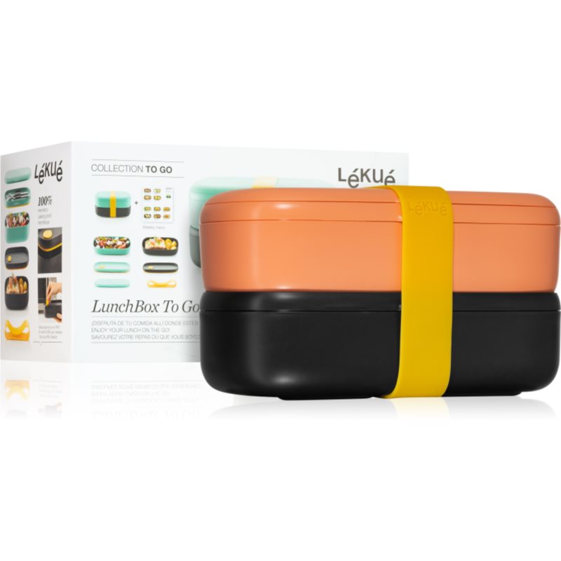 Lékué LunchBox To Go коробка для обіду колір Coral 1000 мл