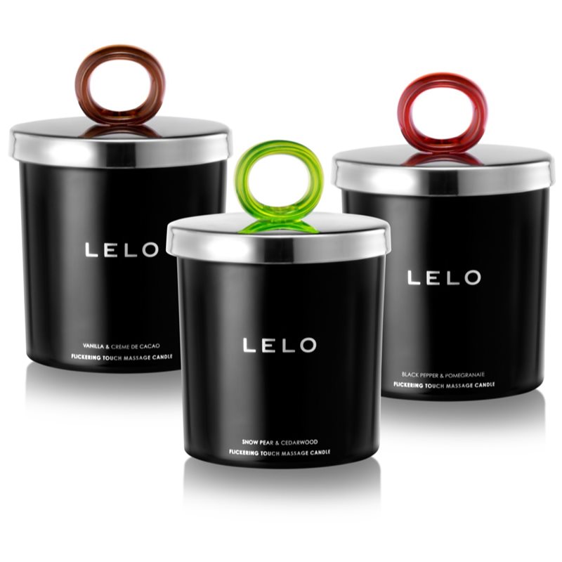 Lelo Flickering Touch Massage Candle масажна свічка Snow Pear & Cedarwood 150 гр
