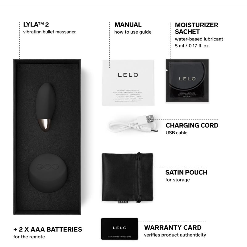 Lelo Lyla 2 vibrační vajíčko Black 8 cm (obrázek 5)