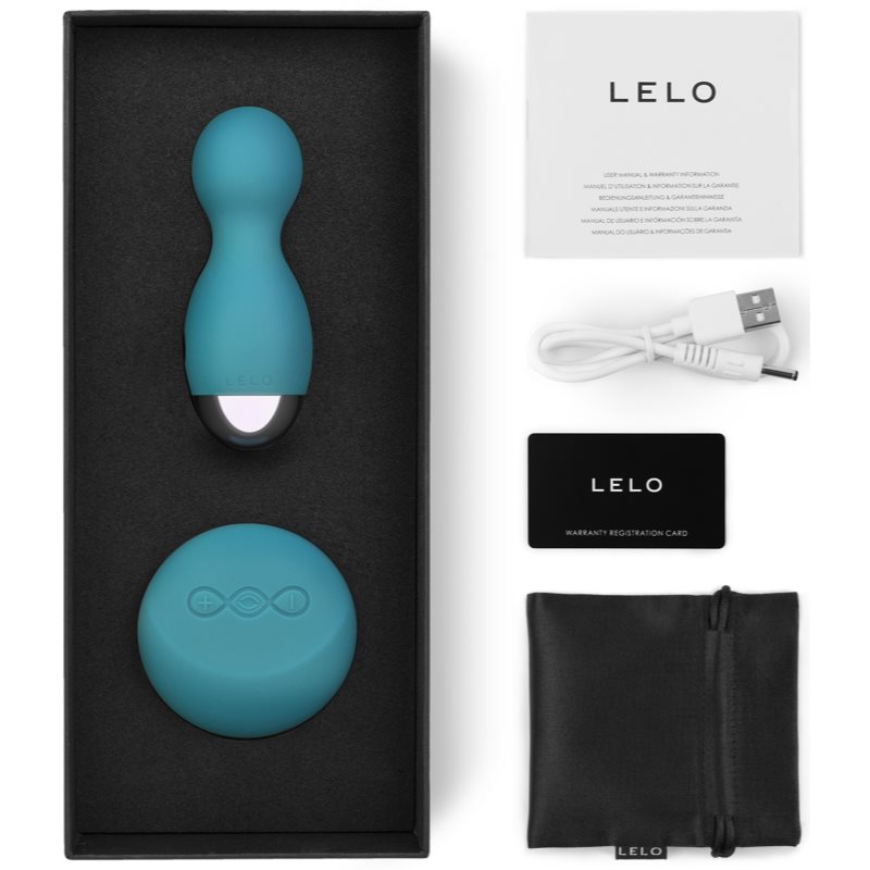 Lelo Hula Beads Boules De Kegel à Vibrations Ocean Blue 10 Cm