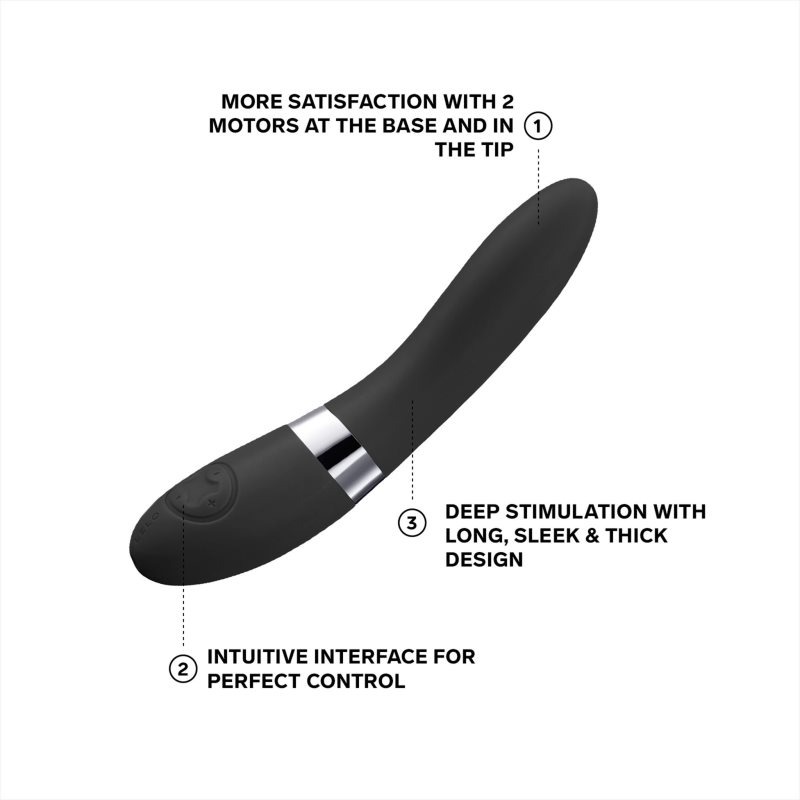Lelo Elise 2 vibrátor Black 22 cm (obrázek 4)