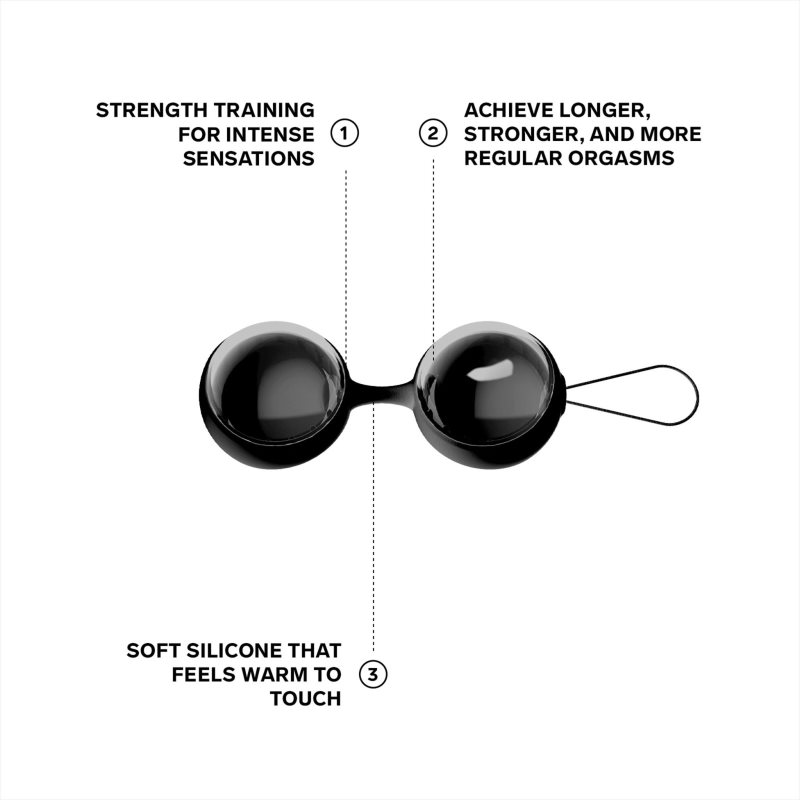 Lelo Luna Beads Noir venušiny kuličky 3 cm (obrázek 3)