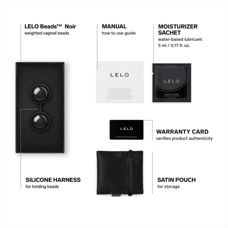 Lelo Luna Beads Noir venušiny kuličky 3 cm (obrázek 6)