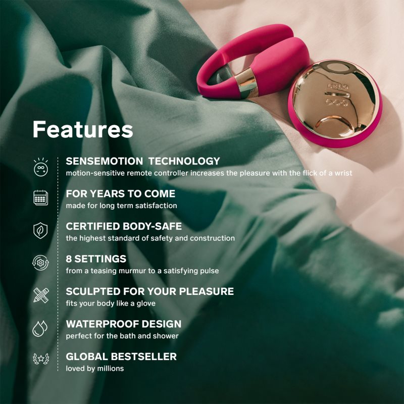 Lelo Tiani 3 párový vibrátor Black 8 cm (obrázek 5)