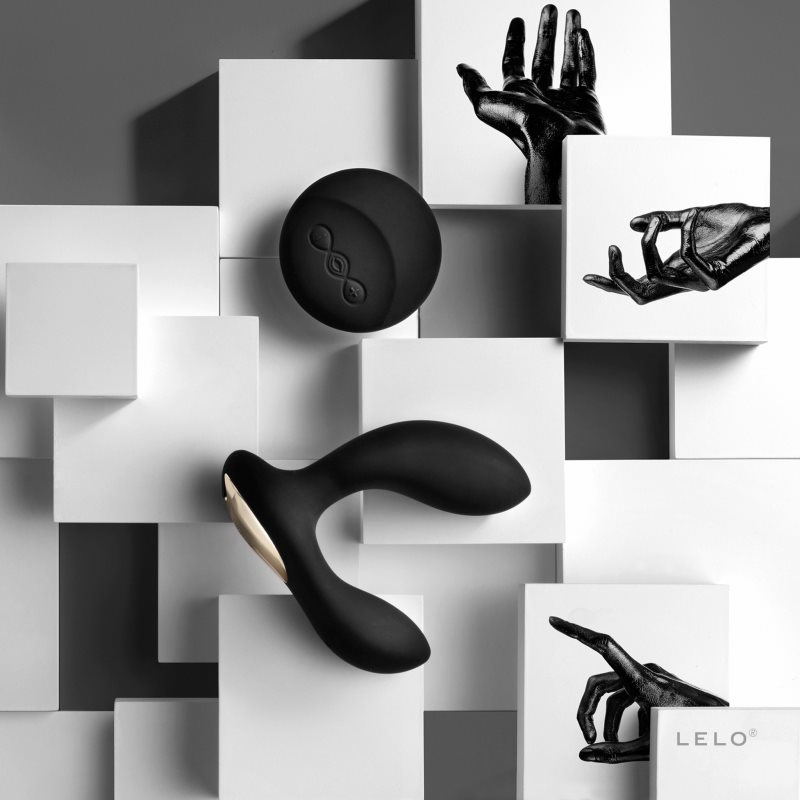 Lelo Hugo Prostate Massager Plug Anal à Vibrations Black 11.5 Cm