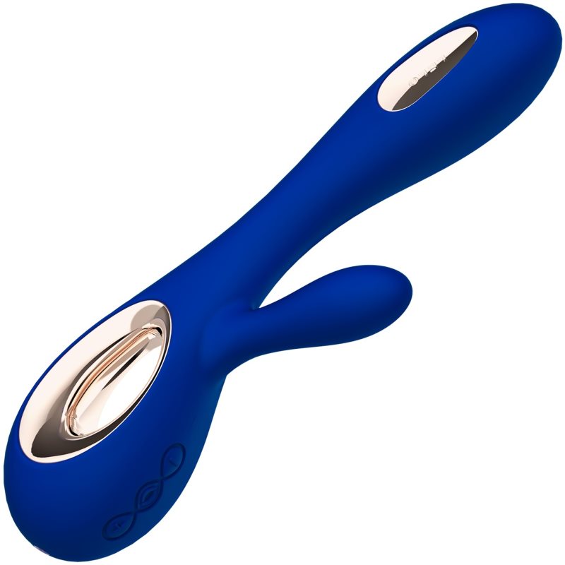 Lelo Soraya Wave Vibromasseur Muni D’un Stimulateur Clitoridien Midnight Blue 21,5 Cm