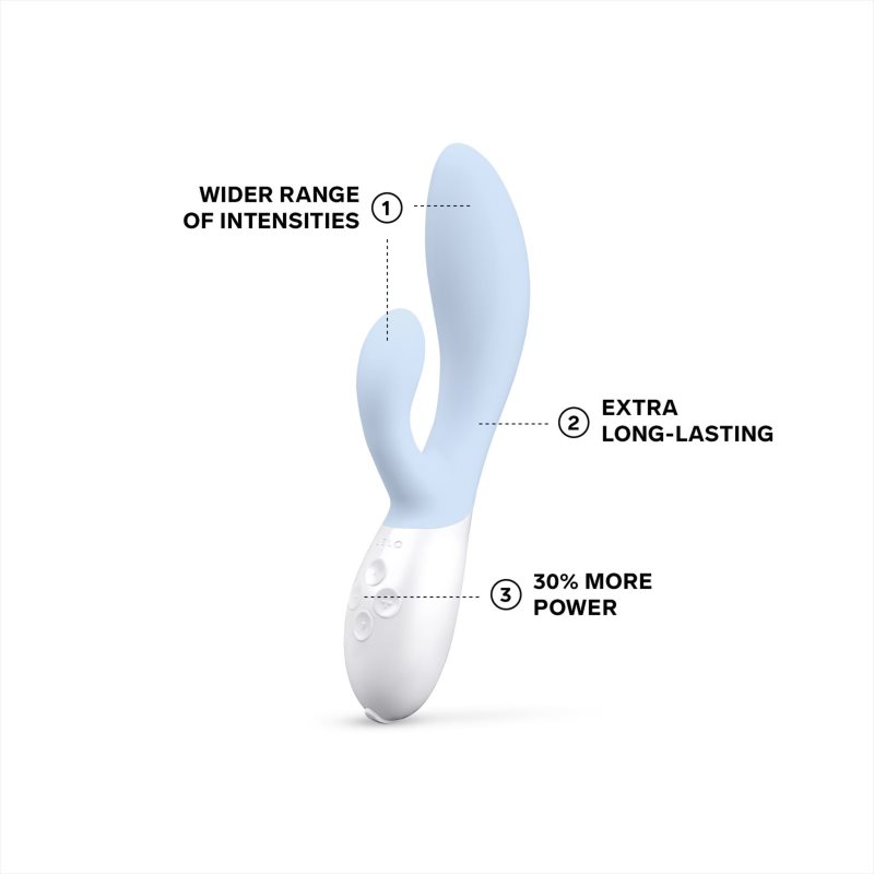 Lelo Ina 3 vibrátor se stimulátorem klitorisu Seafoam 18,7 cm (obrázek 3)
