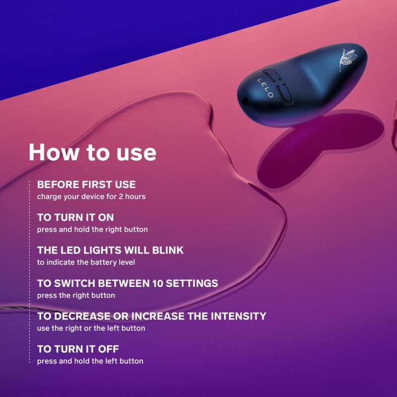 Lelo Nea 3 stimulátor Alien Blue 7,4 cm (obrázek 5)